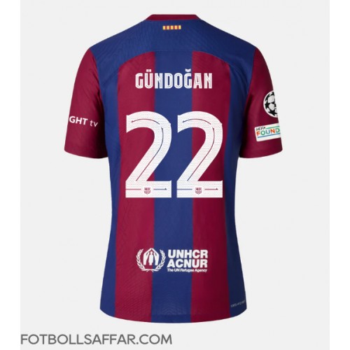 Barcelona Ilkay Gundogan #22 Hemmatröja 2023-24 Kortärmad